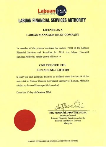 Certificate LMT0110